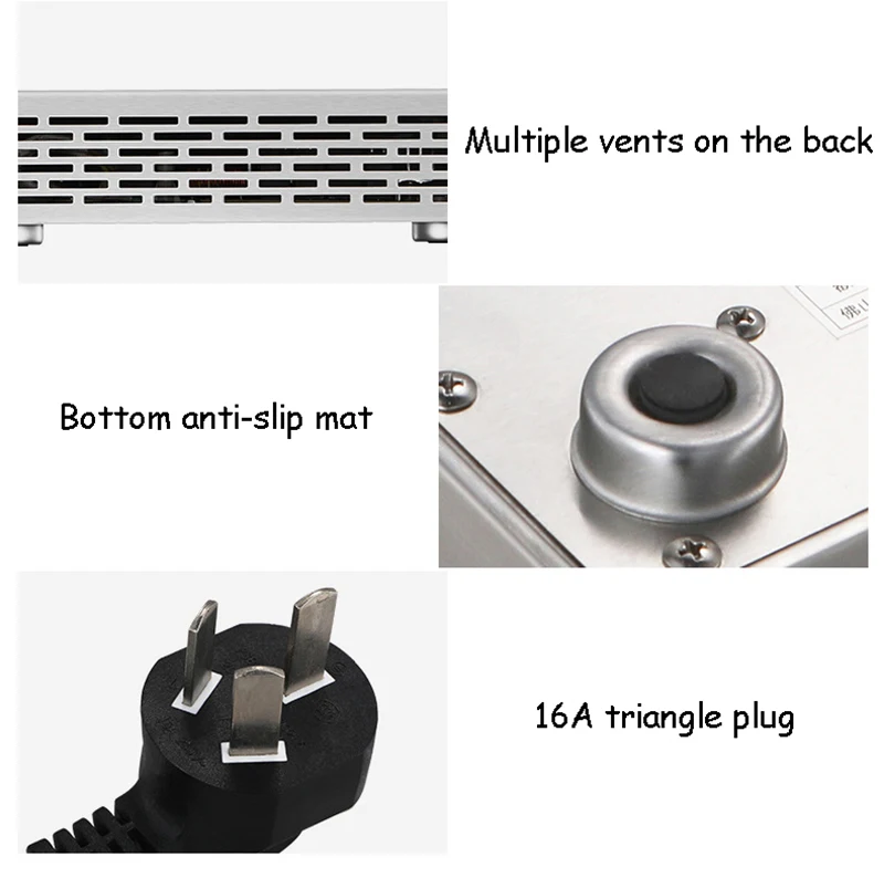 Кухонная Плита коммерческие бытовые жарочная печь 3500 Вт высокой мощности из нержавеющей стали плоский горячий горшок энергосберегающая индукционная плита