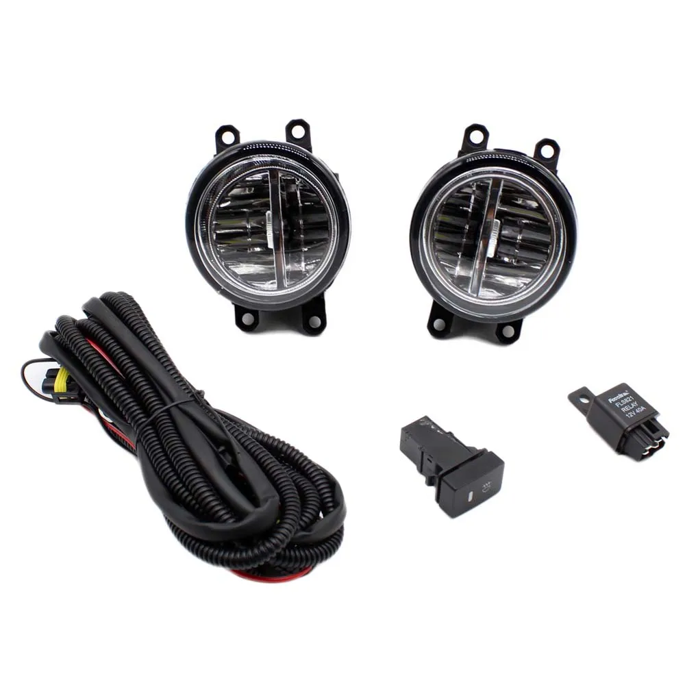 

For Lexus HS250h 2010-2012 H11 Wiring Harness Sockets Wire Connector Switch + 2 Fog Lights DRL Front Bumper LED Lamp
