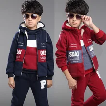 Boys Clothing set Thicken Boys Winter Clothes Sport Suit Cartoon fashion Sweater Children Clothing Set Kids Tracksuit Clothes