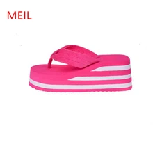 New Summer Sexy Women Slippers Woman Leisure High Platform Flip Flops Women Beach Wedges Platform Slippers Casual Sandals Female цена New Summer Sexy Women Slippers Woman Leisure High Platform Flip Flops Women Beach Wedges Platform Slippers Casual Sandals Female цены онлайн