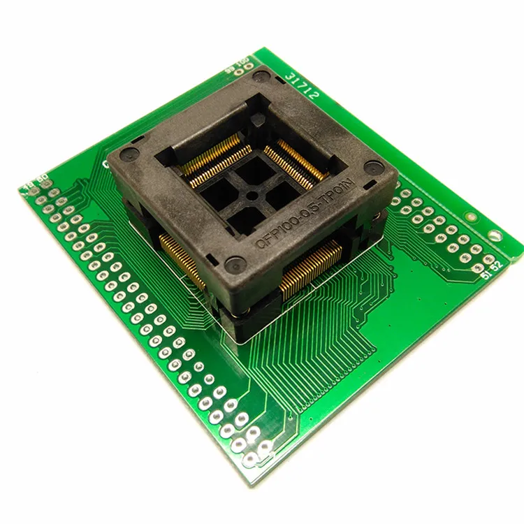 

TQFP100 FQFP100 QFP100 to DIP100 Programming Socket OTQ-100-0.5-09 Pitch 0.5mm IC Body Size 14x14mm Test Adapter