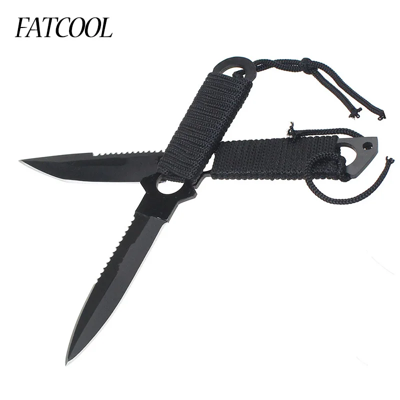 2017 Tactical Knife Paratroopers Knife Stainless Steel Diving Straight