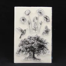 ZFPARTY большое дерево прозрачный силиконовый штамп/печать для DIY скрапбукинга/фото декоративная открытка для альбома