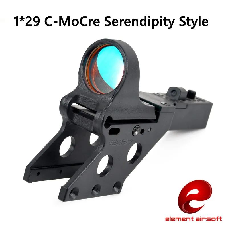 

Element SeeMore Reflex Sight For HI-CAPA 1*29 C-More Style Tactical Airsoft Red Dot Sight EX183 w/ Serendipity Mount for Hunting