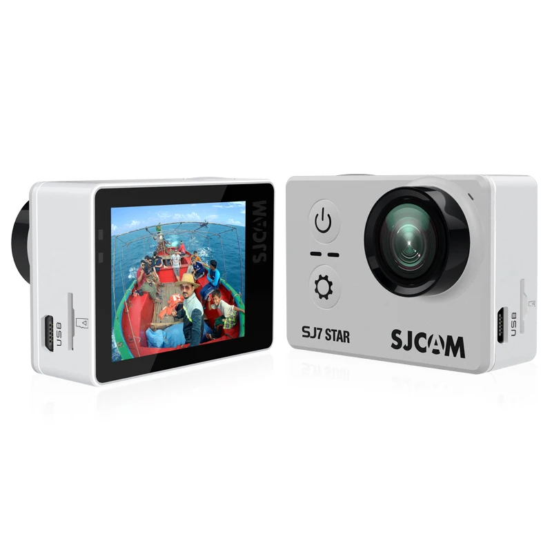 Оригинальная Экшн-камера SJCAM SJ7 STAR Ambarella 4K Ultra HD WiFi DVR Автомобильная камера для подводной съемки Водонепроницаемая мини-видеокамера Дрон - Цвет: silver