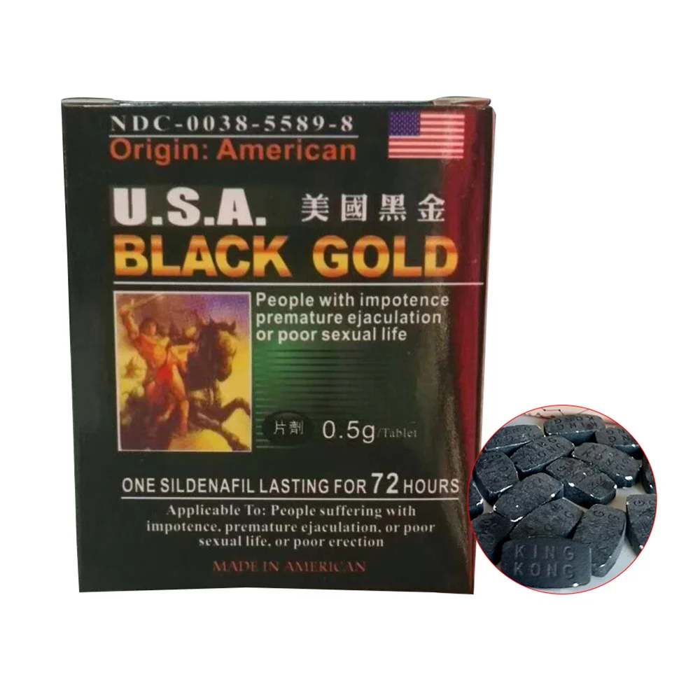 

U.S.A. Black Gold 16 Pills Male For Men Natural Enhancement free shipping