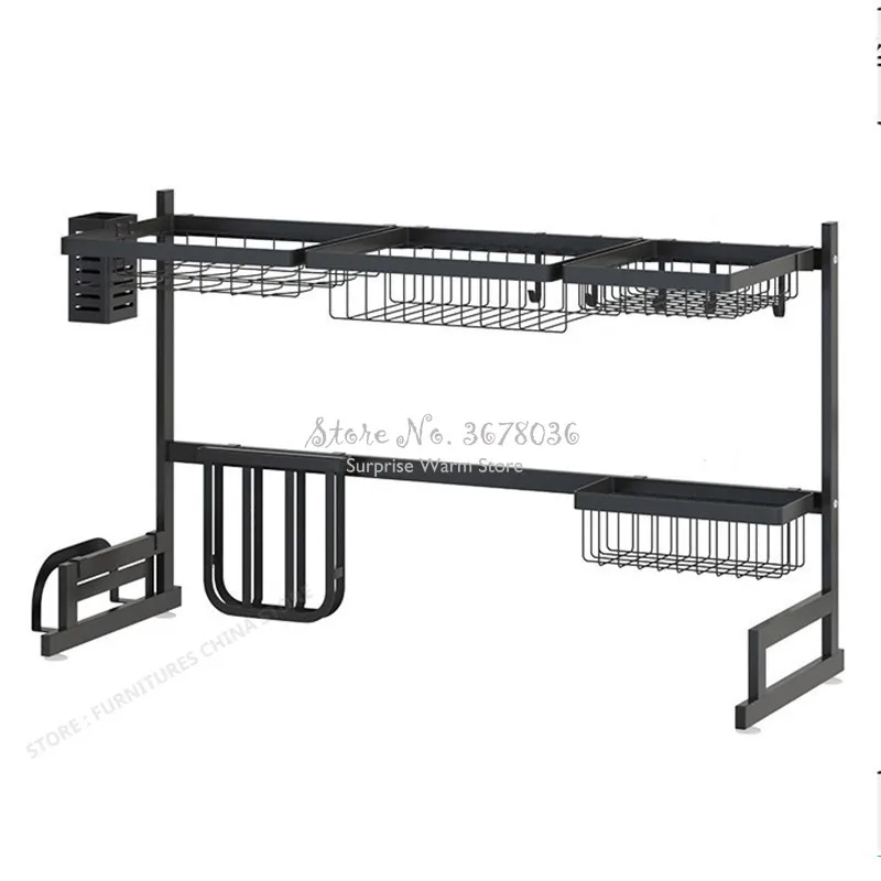 2019 New Kitchen Organizer Dishes Dryer Storage Rack Holder Kitchen Sink Sponge Holder Tableware Dinnerware Organizer Dryer Rack