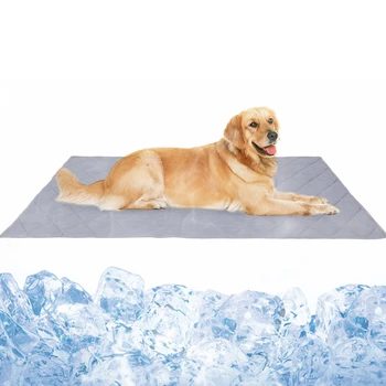 

3D Summer Ice Silk Pet Dog Mat Cat Dogs Floor Mats Blanket Bed Cushion Cold Bed Mats 80x110CM