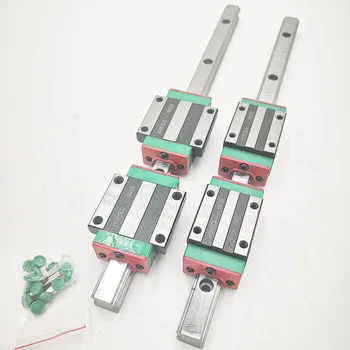 

2pc HGR15 linear guide rail any length+4pc linear block carriage HGH15CA /flang HGW15CC HGH15 CNC parts