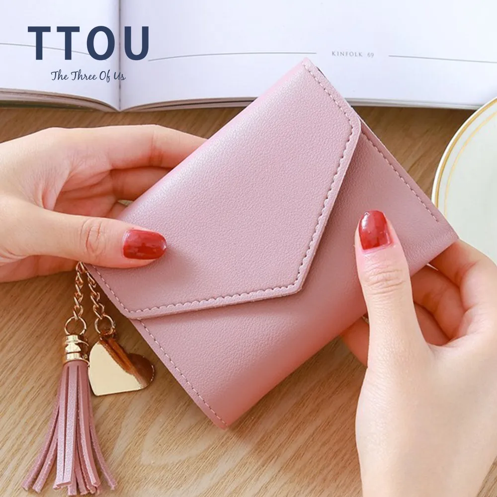 Largo carteras monedero de mujer de moda de la moneda monedero tarjeta titular cartera mujer de alta calidad bolso de mano tipo monedero de cuero de la PU|Carteras| -