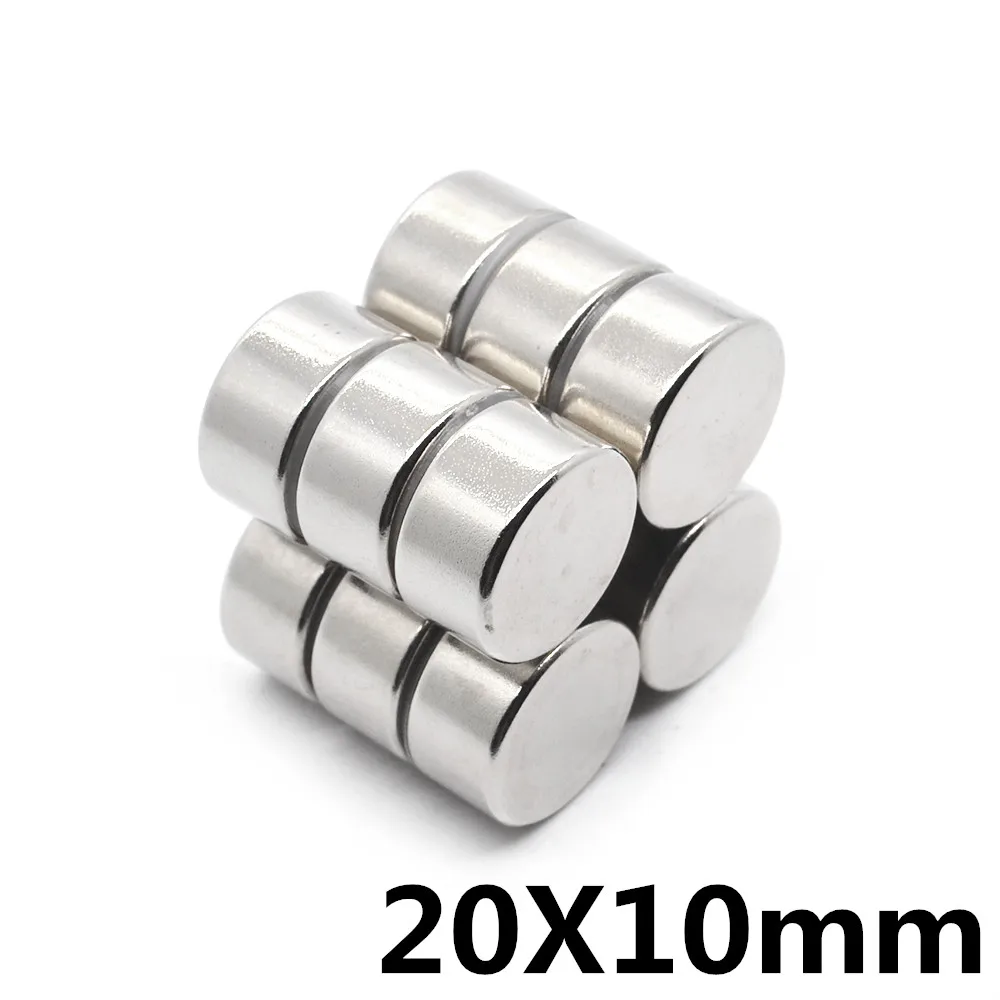 

1pcs 20 * 10mm super strong neodymium magnet N35 disc permanent magnet rare earth art process neodymium iron boron magnet