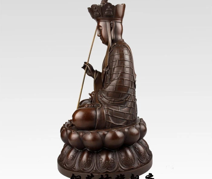 Zm 17 &quotкитайский Тибетский Бронзовый Lotus Ksitigarbha Bodhisattva статуэтка Будды из