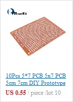 1 шт. 2x8 см Прототип PCB 2*8 см панель двойное покрытие/лужение PCB универсальная доска двухсторонняя PCB 2,54 мм доска