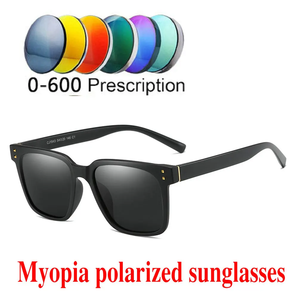 

2019 Prescription -1.0 -1.5 -2.0 -2.5 -3.0 -4.0 Finished Polarized Myopia Sunglasses Men Women Short sighted Optics Eyewear NX