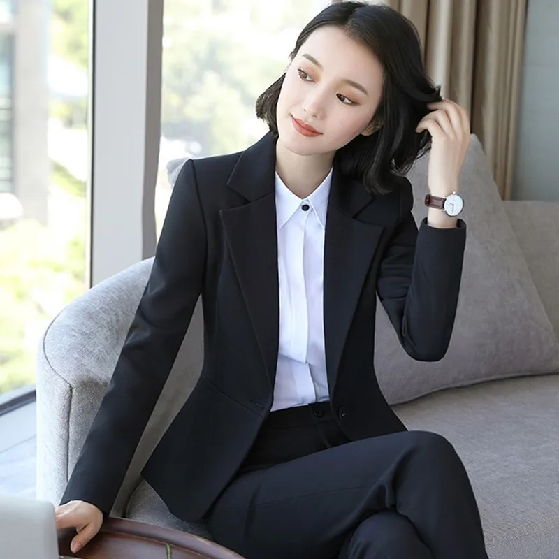 

Spring Autumn Women Single Button Solid Slim Casual Business Blazer Suit Jacket Coat Outwear Plus Size S-5XL