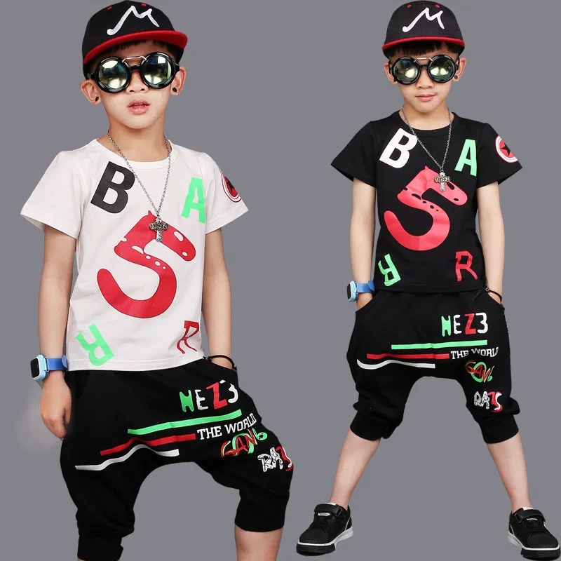Children's Clothes Boy Summer Suit Children's Street Dance Performance