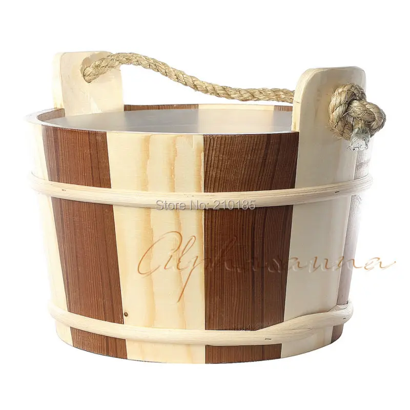 4L Sauna pail and ladle Red Cedar& Pine в сочетании с linner Factory аксессуары для сауны, оптовик, сауны