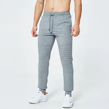 Весенне-летние мужские уличные длинные штаны для бега узкая нога удобные тренировки фитнес брюки плюс размер упражнения прямые брюки