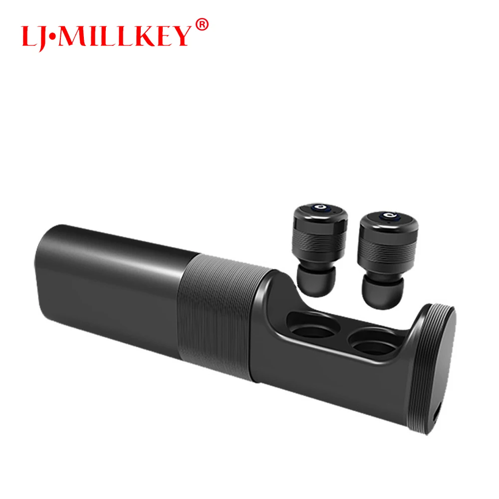Wireless Stereo Mini Bluetooth headset Stereo font b Earphone b font built in Mic Wireless Recharge