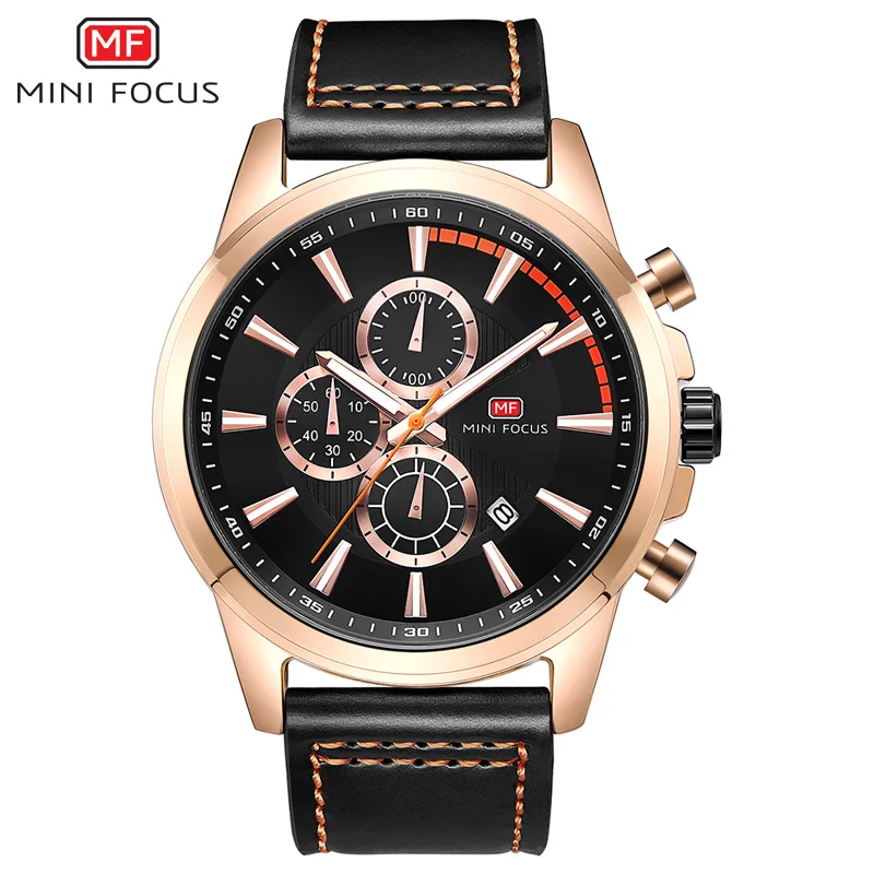 MINIFOCUS Watch Top Brand Man Watches with Chronograph Sport Waterproof Clock Watches Military Luxury Men's Watch Analog Quartz