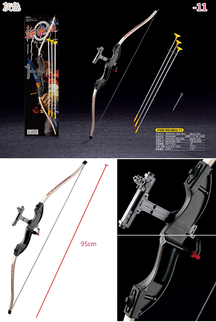 Setas para Crianças Esportes ao ar Jogo de Tiro Arcos com 3 Enviar Otário Recurvo Scuker Seguro Livre Caça Prática Pçs 8 Arco e flecha