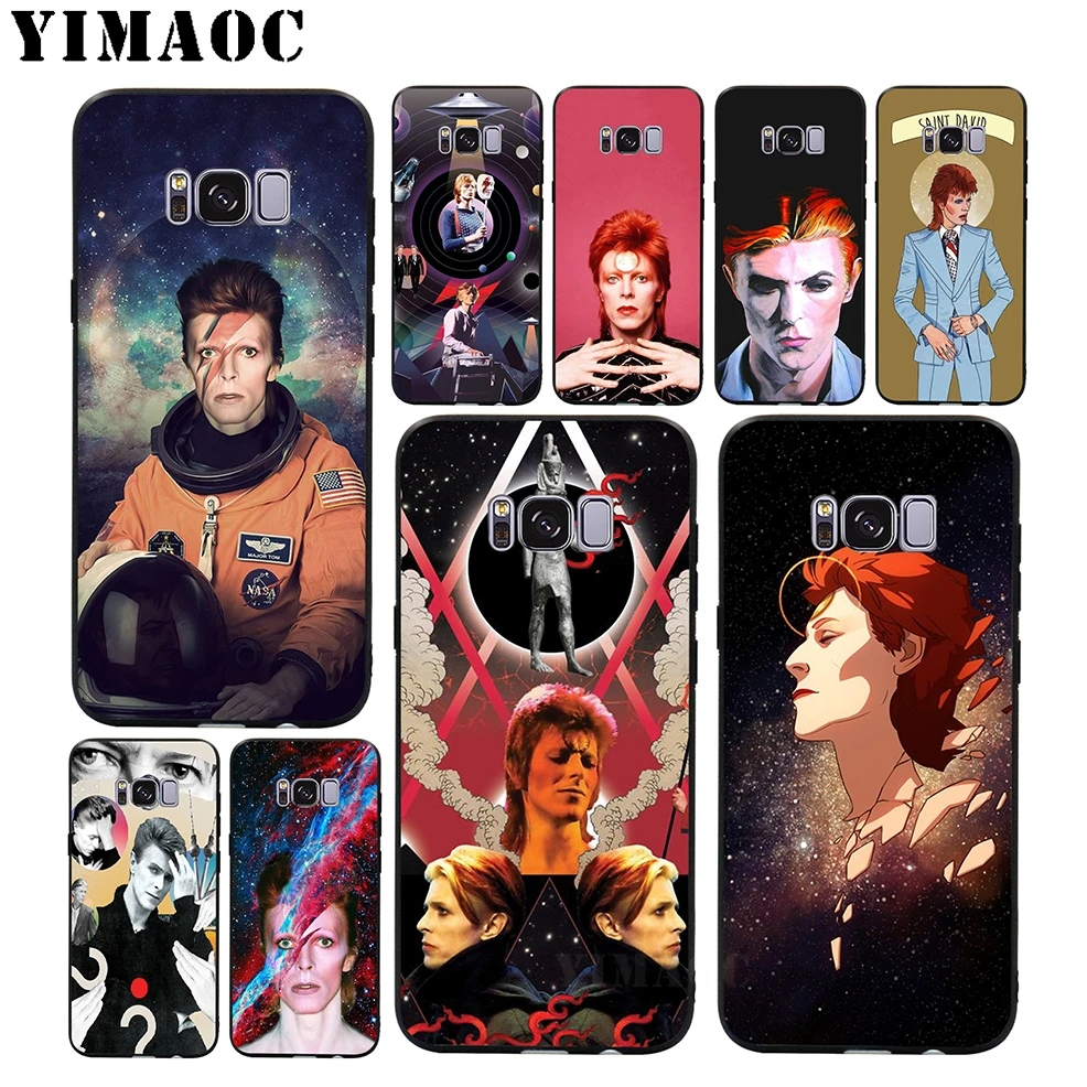 YIMAOC David Bowie Soft Silicone Case for Samsung Galaxy A3 A5 A6 Plus 2017 2016 S6 S7 Edge S8 S9 &amp Note 8 9 |