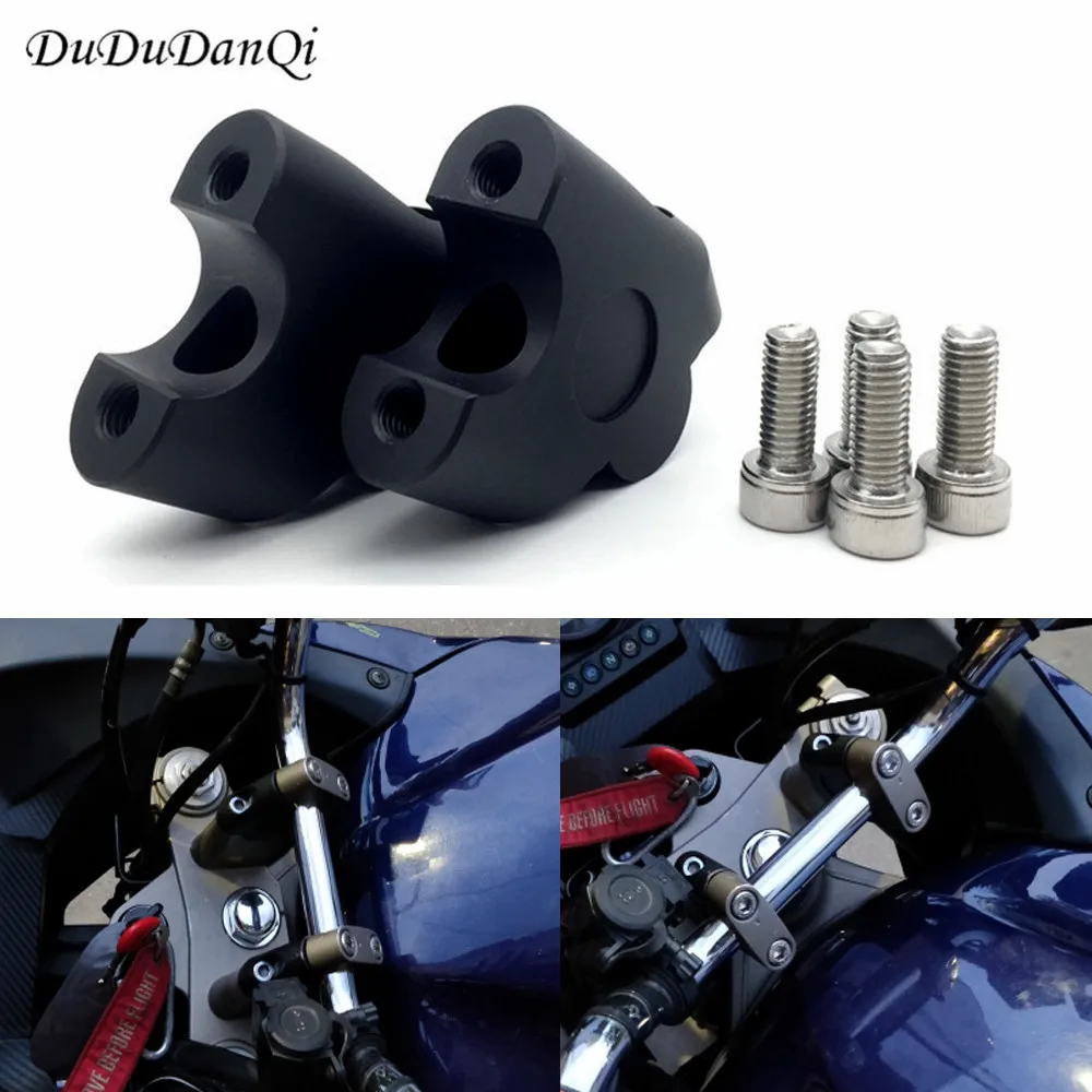 

Motorcycle high quality CNC aluminum alloy handlebar riser clamp cone 2pcs 7/8" 22mm for Yamaha TDM