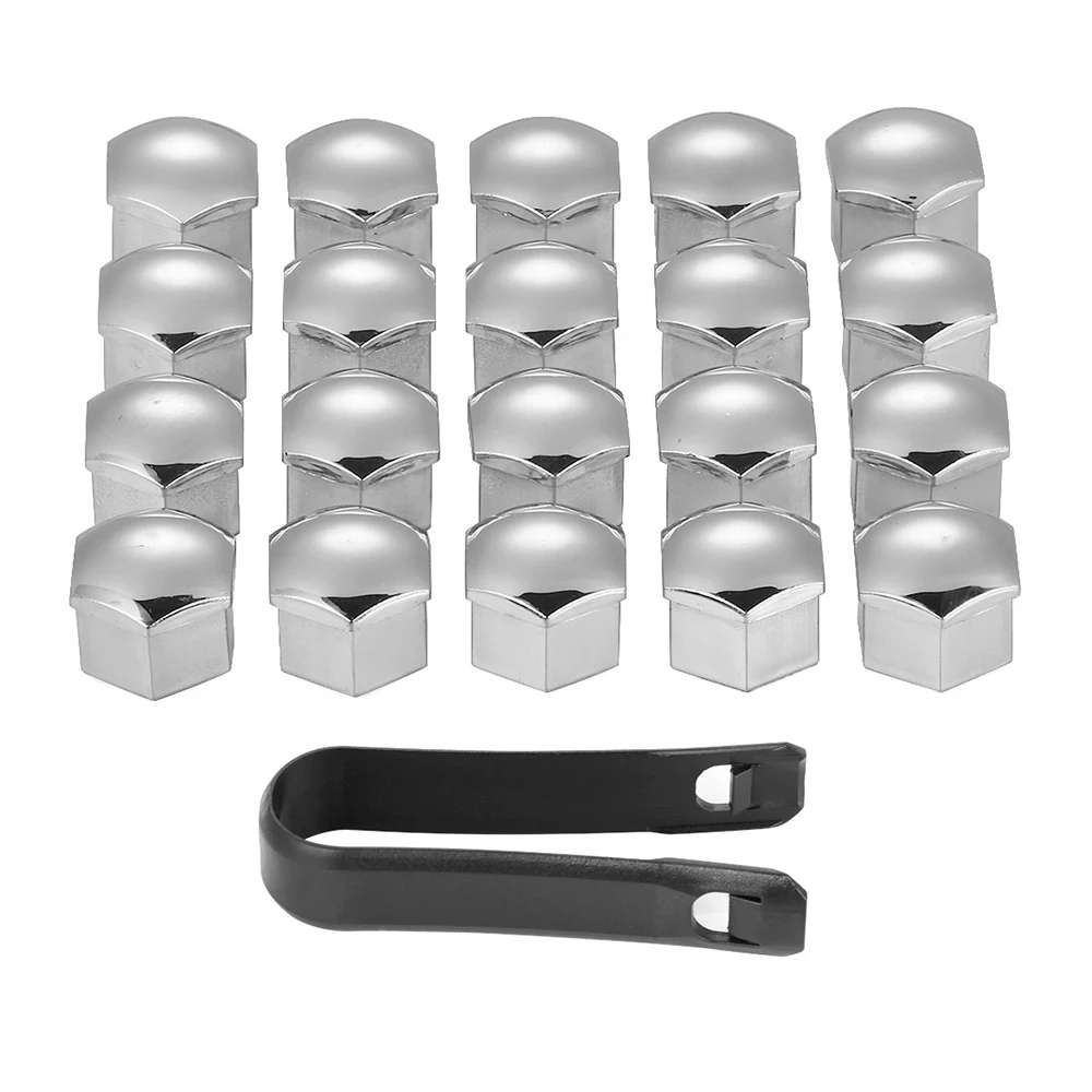 20Pcs 17mm Wheel Lug Bolt Nut Cover Caps For Audi Volkswagen Skoda