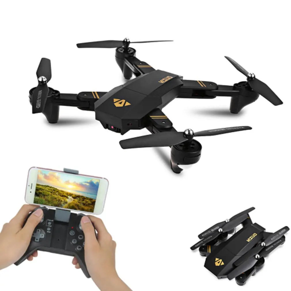

D5HW Smart Selfie RC Foldable Quadcopter Drone with Wifi FPV 0.3MP Camera Altitude Hold Headless Mode 17min Long Flight