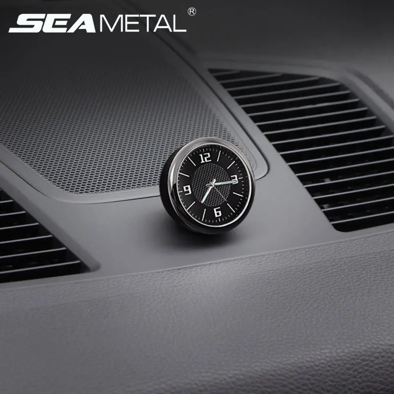 Automobiles Car Clock Pointer Luminous Car Watch For Auto Air Vent Clip Clock Ornament Quartz Digital Clocks Interior Accessory