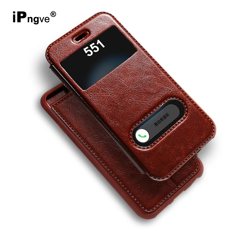IPngve 5S SE чехол из искусственной кожи Maganetic флип для iPhone 6 6s Plus подставка телефона