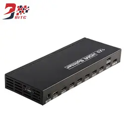 SZBITC 4 k HDMI сплиттер видео 1X9 HDMI дистрибьютор 1 в 9 с DC адаптер для HDMI ТВ, PC dvd-плеер PS3