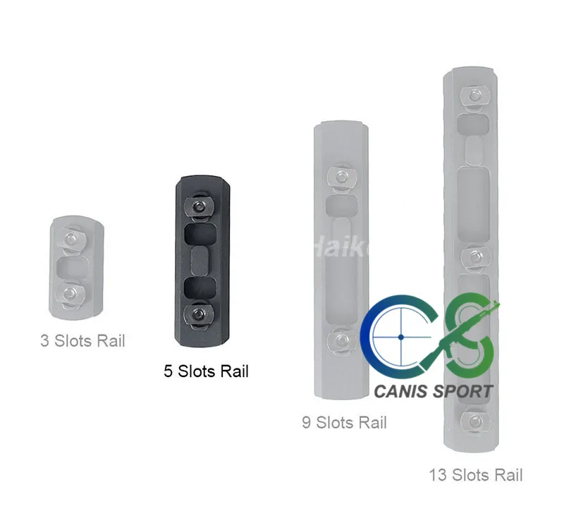 Тактический рельсовый M-LOK 5 слотов рельс подходит 21,2 мм рельс страйкбол пистолет принадлежности для охоты стрельба gs22-0179