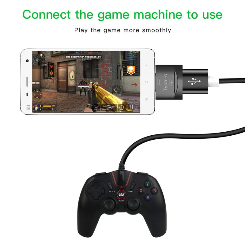 Переходник USB Type C OTG на 2 0 конвертер адаптер передачи данных кабель для Samsung Xiaomi