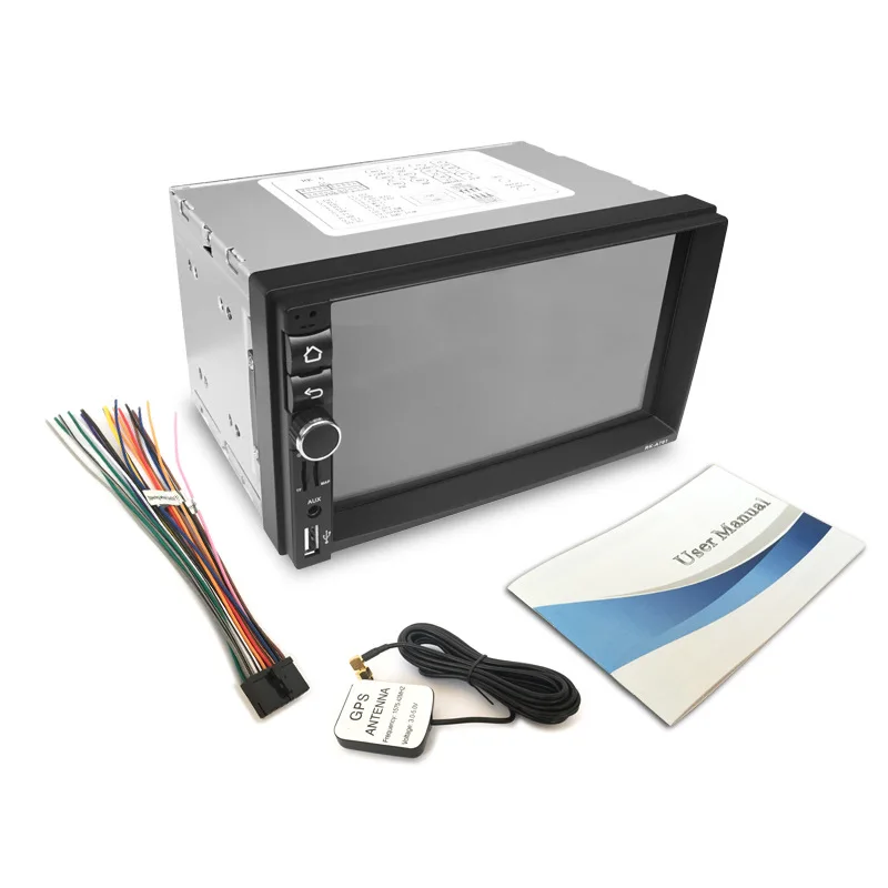 Android 4.4.4 2DIN автомобильный медиаплеер Bluetooth A2DP сенсорный экран Wifi GPS Navi Стерео аудио