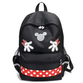 

Mickey Canvas Shoulder Backpack Student Casual Bags Kids Travel Bags Mochila Feminina Bags High capacity backpacks