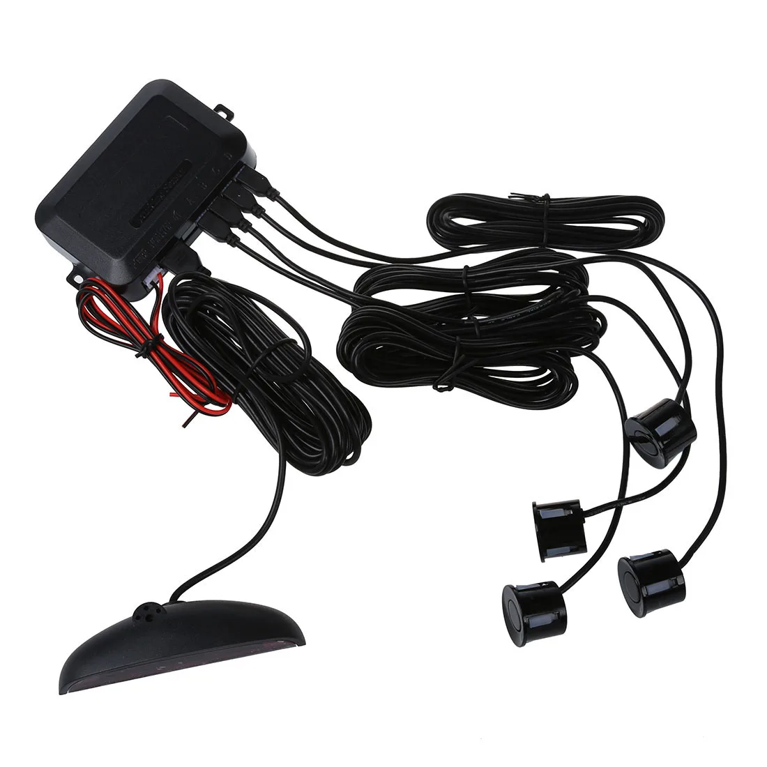

LED Parking Aid Reversing Warning with 4 Sensors - Black