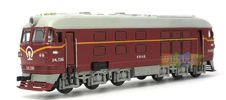 1: 87 сплав дизель Ретро поезд модель игрушечные машинки локомотив внутреннего сгорания акустооптические игрушки для детей Подарки - Цвет: Красный