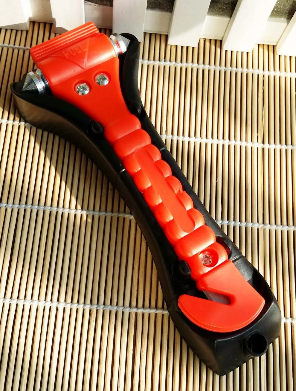 20pcs 2 In 1 Car Safety Hammer Glass Window Breaker Emergency Escape Hammer Seat Belt Cutter Life Saving Tool Orange