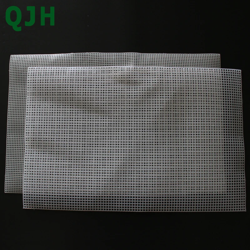 2 size High Quality 50*33cm Plastic mesh hollow line hook material hook car sofa seat gasket hand-knit diy