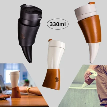 

Goat Horns Stainless Steel Mug Thermoses Travel Couple Vacuum Cup Water Bottle Tumbler Coffee Vacuum Flask Insulation Outdoor