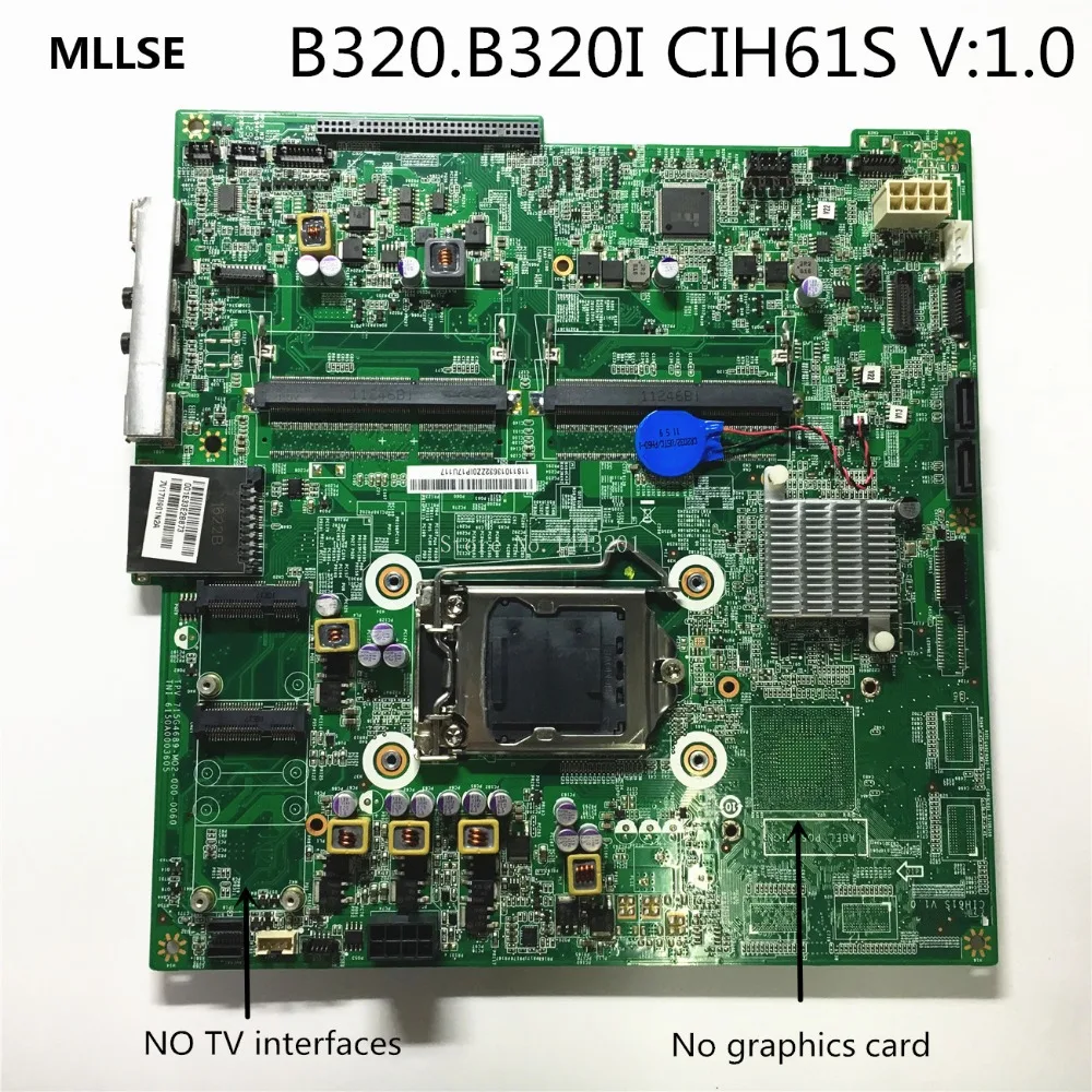 

MLLSE original B320 B320I all-in-one motherboard For Lenovo CIH61S V:1.0 desktop mainboard Good working