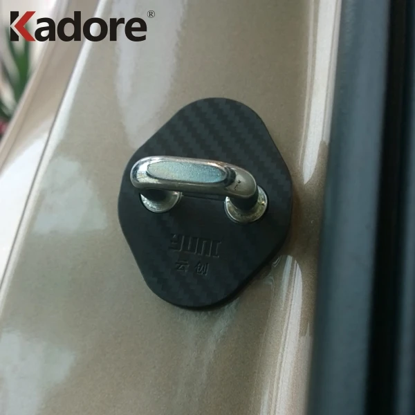 

For Kia Rio 2011 2012 2013 2014 2015 2016 2017 2018 2019 Car Accessories Plastic Door Lock Buckle Cover Cap Sticker Car-Styling