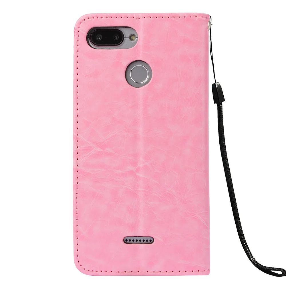 Чехол книжка для Xiaomi Redmi 6 A Redmi6 кожаный чехол кошелек с отделением карт телефона 6A