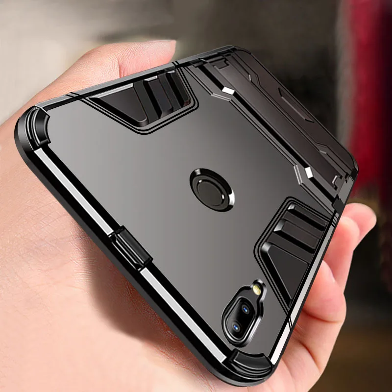 For Xiaomi Redmi Note 7 Case Luxury Hybrid Hard PC+TPU Rugged Armor Phone Case For Redmi Note 5 Pro Shockproof With Stand Cover For Xiaomi Redmi Note 7 Case Luxury Hybrid Hard PC+TPU Rugged Armor Phone Case For Redmi Note 5 Pro Shockproof With Stand Cover
