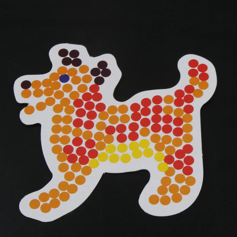 wholesale Square/ Hexagon/ Heart/ Round PegBoards For 5mm Perler Beads