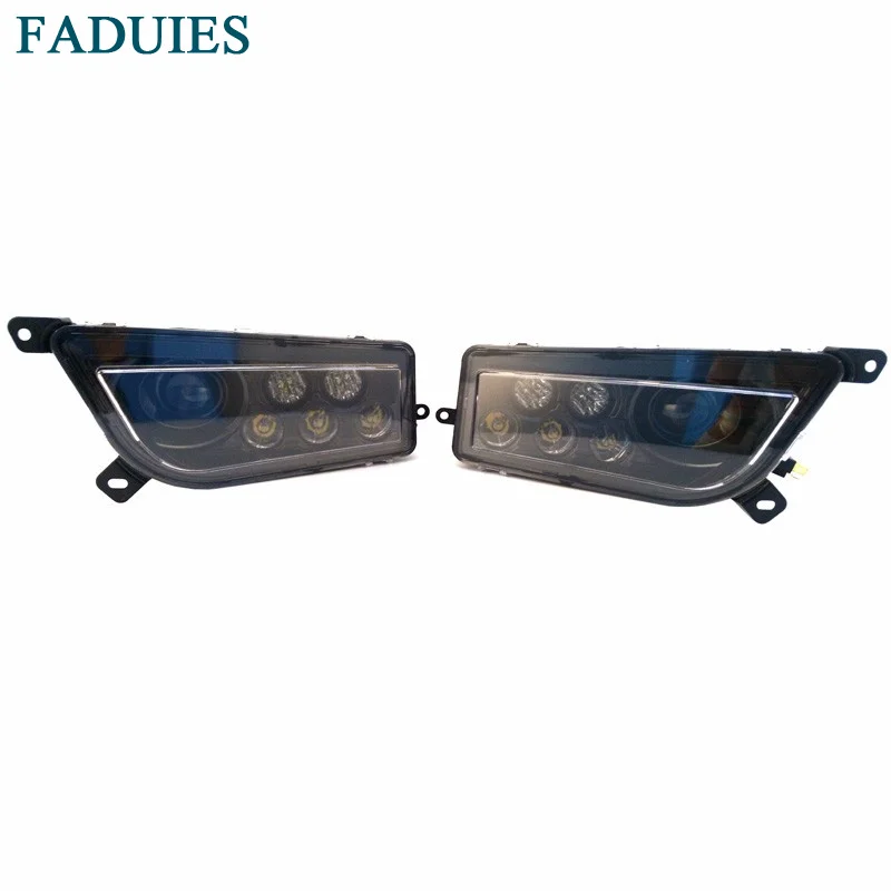 FADUIES Chrome Auto Accessories ATV LED Headlight kit LED Headlamp For Polaris Razor Push 1000 RZR XP 1000 (4)1