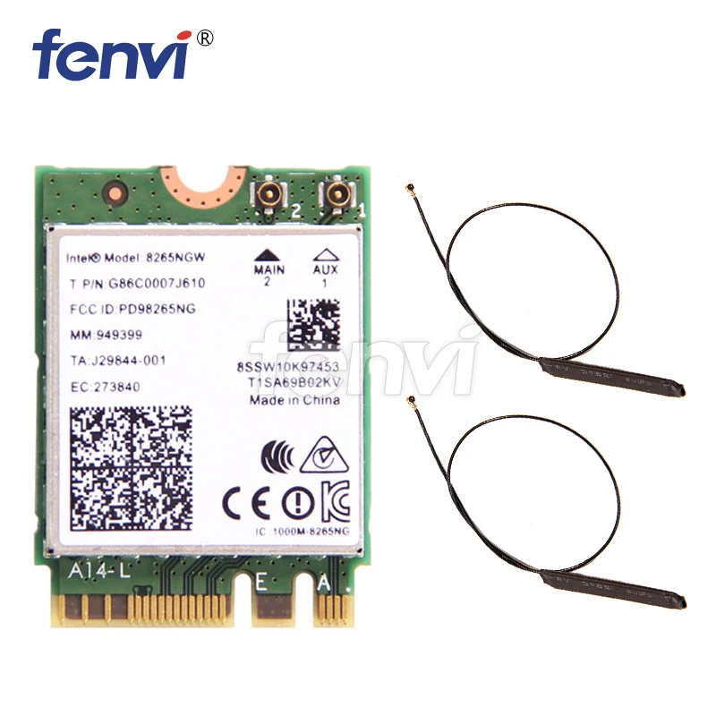 Двухдиапазонный 8265NGW 802.11AC WIFI MU MIMOIntel беспроводной AC 8265ac NGFF 867 Мбит/с Wi Fi + Bluetooth 4 2 Wlan