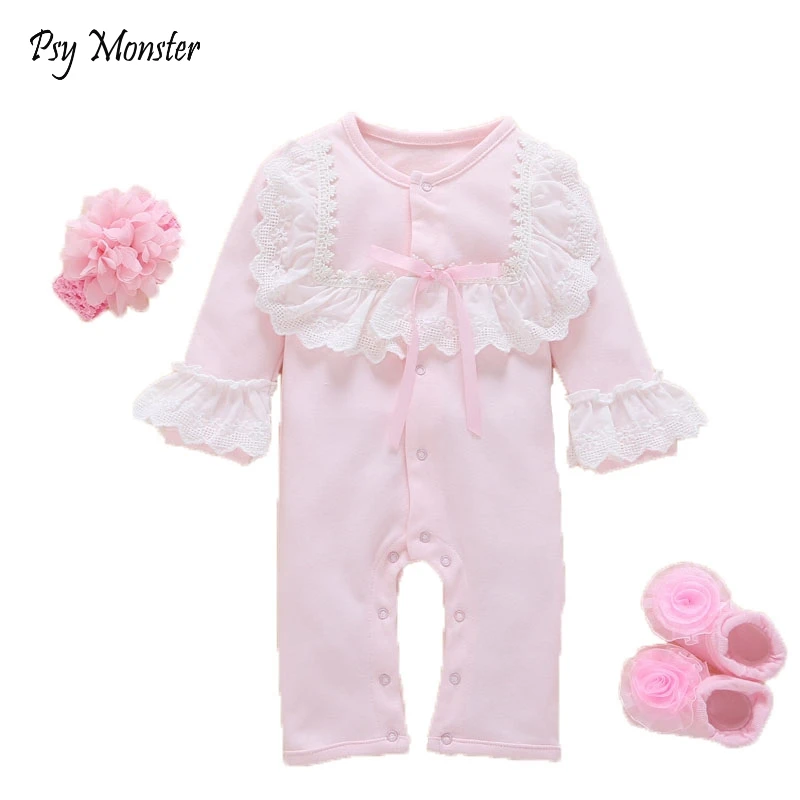 Newborn Baby Girl Birthday Gift Clothes photography Set Cute Cotton
