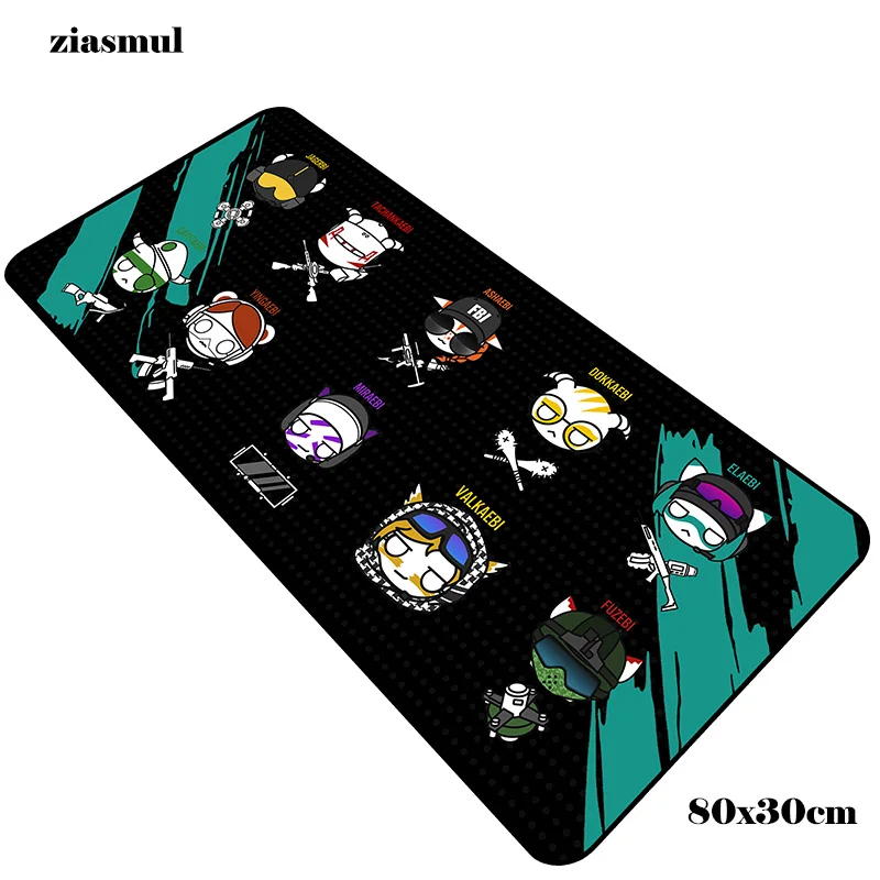  Rainbow Six Siege pad mouse new computer gamer mouse pad 800x300x2mm padmouse Q mousepad ergonomic 